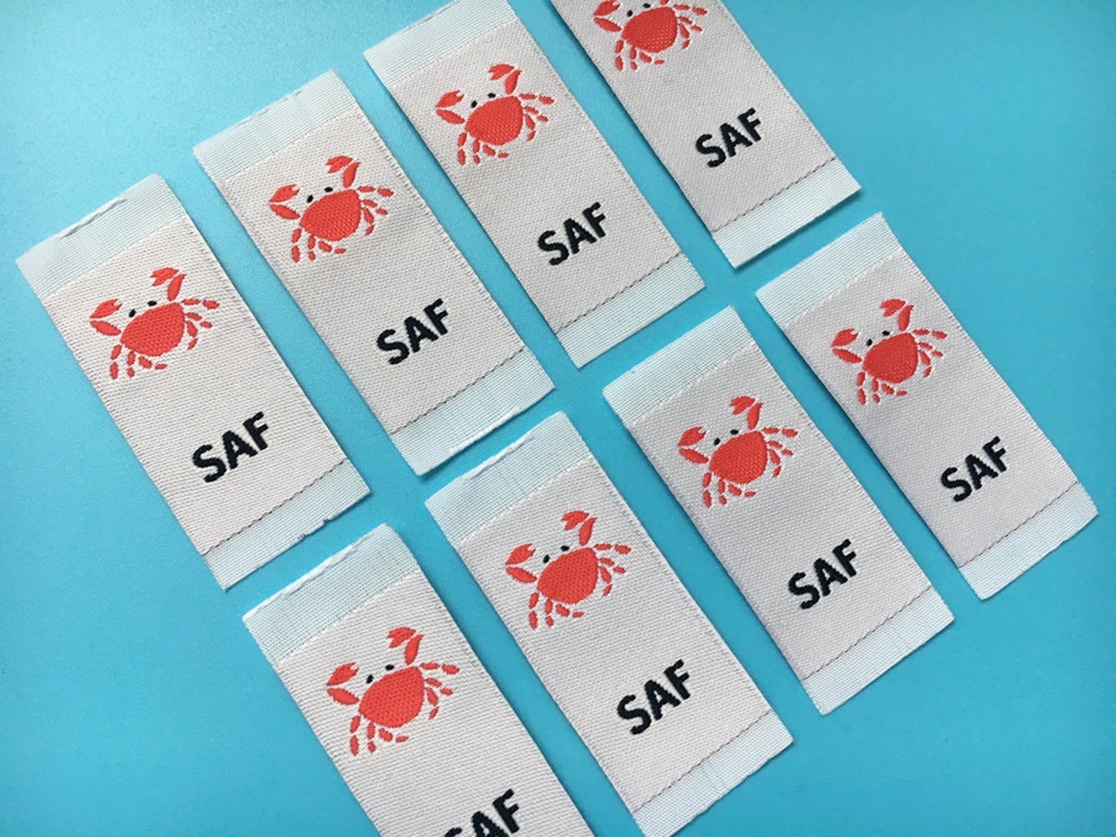 500 woven labels personalized fabric name tags bespoke Etsy