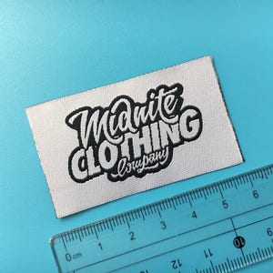 300 Clothing label, custom woven labels, bag label, care fabric labels, garment label, custom design label, woven clothing label, etiqueta