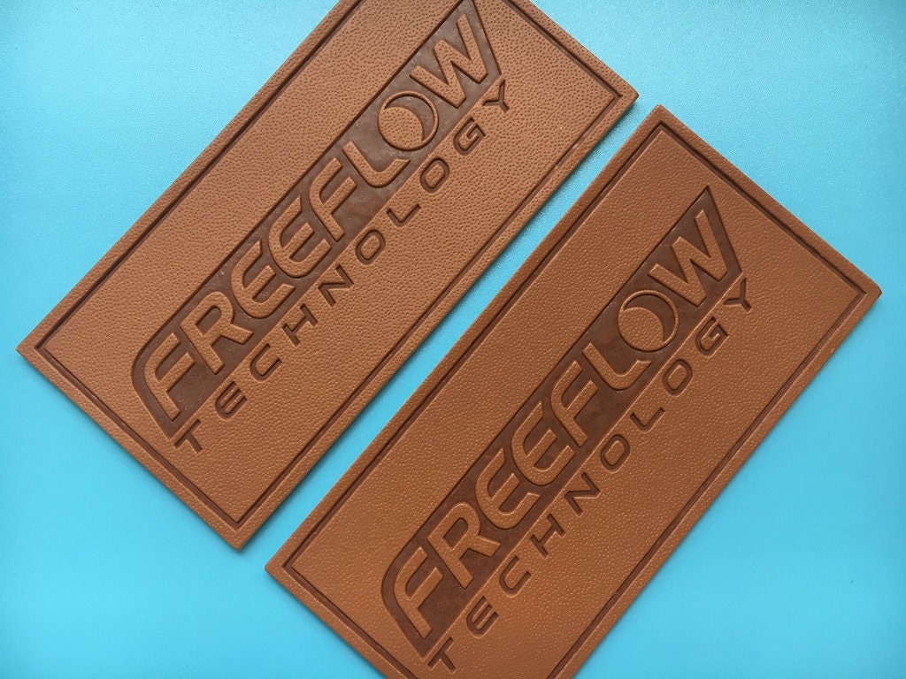 300 custom pu leather label embossed leather label sewing Etsy