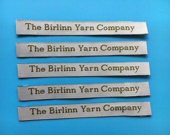 500  Woven cloth labels, sew in cloth label, embroidery label, garment clothing labels, custom fabric tags, woven text labels, brand label