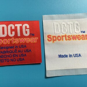 500 Custom clothing label, side woven label, loop fold, damask woven label, fabric label, etiqueta, clothing woven labels