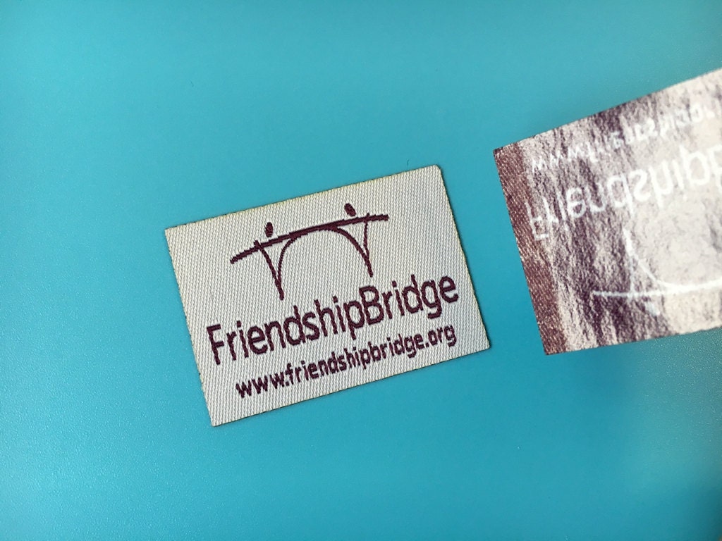 500 iron on clothing labels hotfix woven label damask woven Etsy