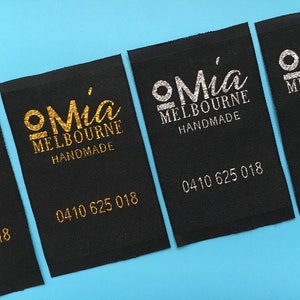500 Gold metallic thread woven labels, woven labels gold, clothing woven labels, garment woven tags