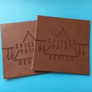 1000 Leather custom patches, custom leather labels, faux leather labels, sewing garment labels, clothing tags, leather label, clothing label