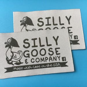 500 Geweven labels, artwork label, naaien op geweven naamlabels, label voor kleding, HGHest kwaliteit geweven labels, stof label, kinderen geweven labels