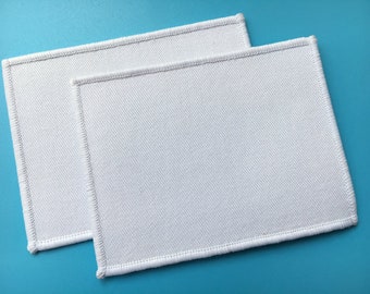100 Custom blank embroidery patches