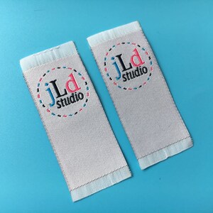 1000 Woven labels custom, sewing label, labels for clothing, your own logo cloth labels, woven clothing hem labels, wash care tags