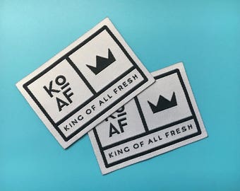 300 Clothing garment labels, personalized sewing label, brand name tags, fabric sew in tags, fabric labels for handmade items, blanket label
