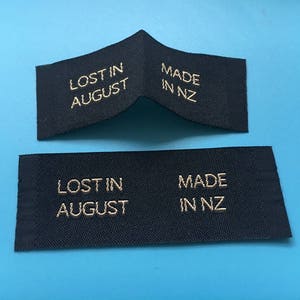 1000 Woven labels, clothing labels, woven garment labels, custom woven clothing labels, sewing in labels, personalized labels tags