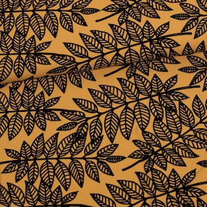 Organic SWEAT PaaPii ROWAN ochre black French Terry