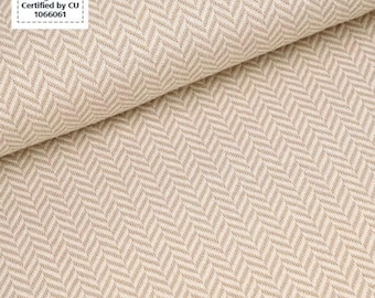 Jacquard herringbone sand organic knitted jacquard fabric uncle