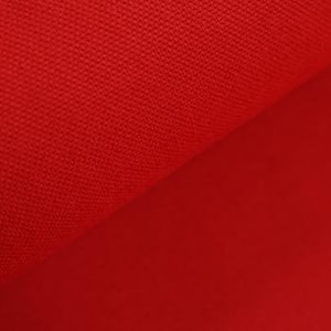 Heavy Canvas uni rot 100% Baumwolle