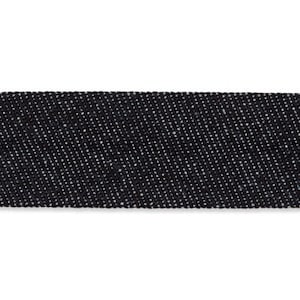 Bias binding edging tape jeans black 20 mm