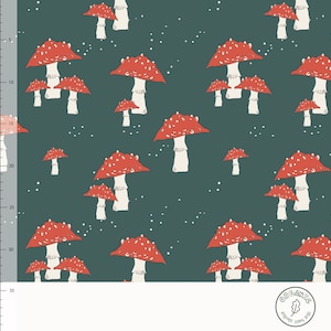 Jersey MUSHROOMS - PINE Elvelyckan Design