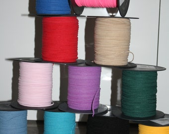 Rubber band Soft 2 mm rubber mask rubber roundish cord various. Colours