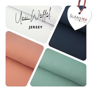 Dyed waffle jersey various colors