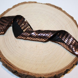 Bias binding jersey glitter 10 mm bronze