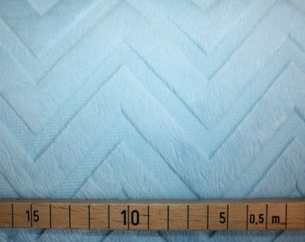 BabyPlüsch embrossed chevron Cuddle baby blue UNI