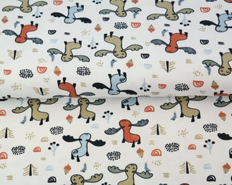 Stenzo Jersey all over print deer elk in snow white
