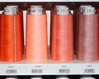 Trojalock Overlock 2500 m pink, rosa, orange apricot, lachs, altrosé, koralle