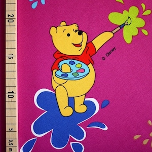 Disneys Winnie the Pooh pink Farbkleckse Bild 1