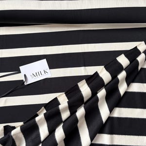 SAVA Sweat by MeetMILK block stripes black shell image 3