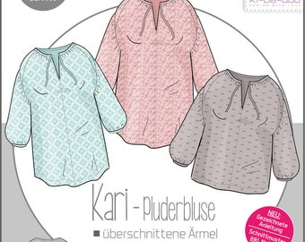 Pattern Paper KARI Blouse Size 32 - 58 Women