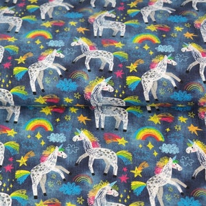 REMAINING 45 cm Stenzo Jersey Rainbow Unicorn blue colorful