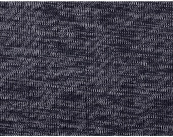 JERSEY knit melange navy