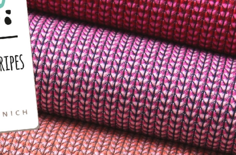 INTO THE WILD Knit Knit Mini stripes rosa ortensi Bild 1