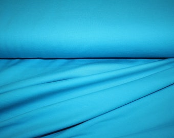 French Terry plain turquoise summer sweat