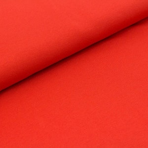 Organic Uni Jersey Stoffonkel tomato red