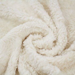 Organic Plush Teddy natural white Stoffonkel sheep look