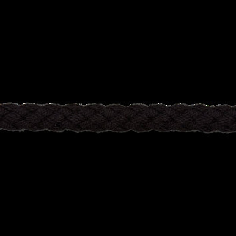 Kordel Baumwollkordel schwarz 5 mm Bild 1