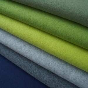 Organic cotton fleece cuddly Albstoffe blue navy or grey