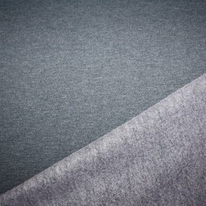 Sweat French Terry Melange roughened gray