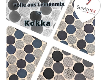 KOKKA VOILE Cotton-Linen Blend Modern Japanese Fabric 23.90/meter