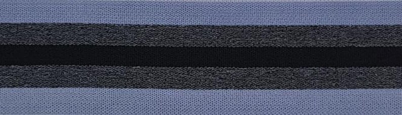 Rubber band 35mm black blue striped on both sides