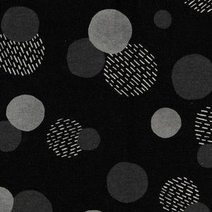 KOKKA canvas/linen ECHINO Le Bouquet black