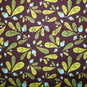 Camalot cotton oaks & leaves woven fabric brown