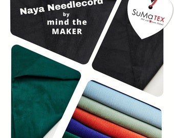 Organic Naya needle cord MIND the MAKER bottle green black