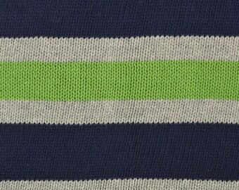 Knitted stripes neon marine pure cotton