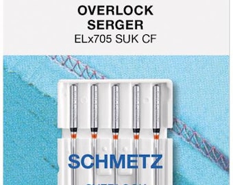 SCHMETZ Overlock 5 Stück Nadeln ELx705 SUK CF 80/12