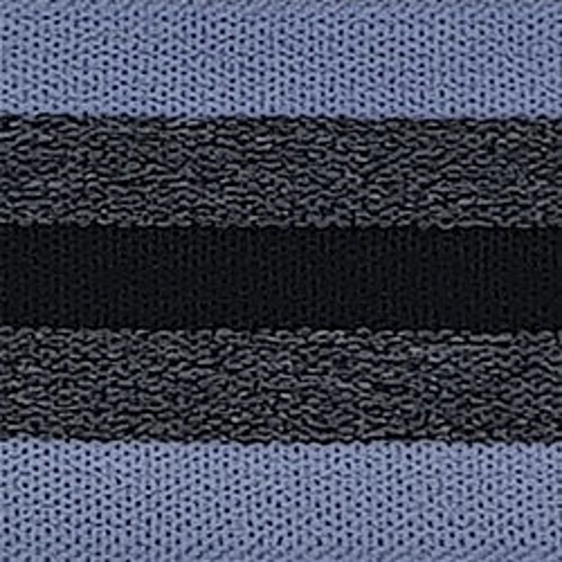 Rubber band 35mm black blue striped on both sides