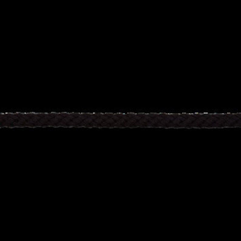 Kordel Baumwollkordel schwarz 5 mm Bild 2
