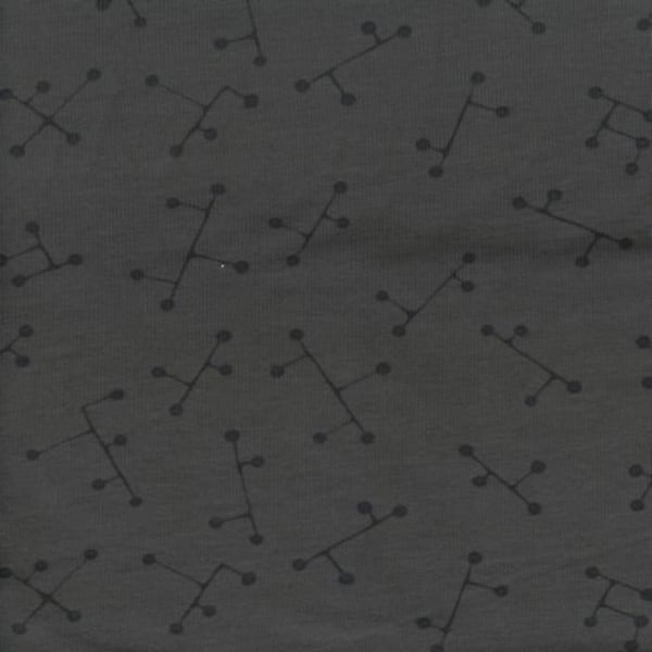 Fabrics Jersey Matrix grau/grün