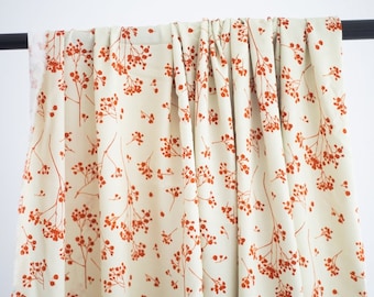 REMANESCENTE 70 cm Viscose Twill Estampada TALOS LARANJA Atenção ao Fabricante