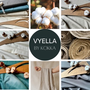 Linen Cotton by KOKKA Vyella in various colors