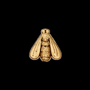 Zierteil metallisiert Fliege gold Bild 1