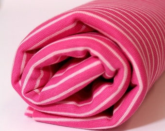 BIO Bündchen Stoffonkel RingelBündchen pink pink